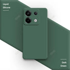 Original Square Liquid Silicone Phone Case for Xiaomi Poco X6 PocoX6 Pro 5G Lens Protection Soft Couples Cover Thin Fundas Coque