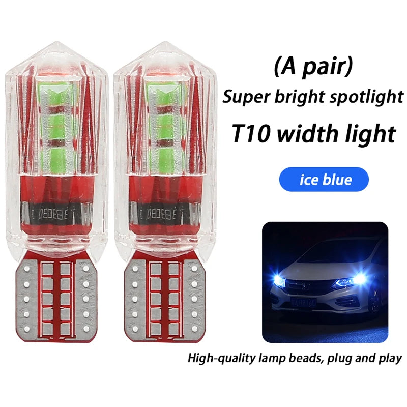 Width light modified car led lens t10 small light bulb super bright car exterior lights running lights general wholesale h11 h7