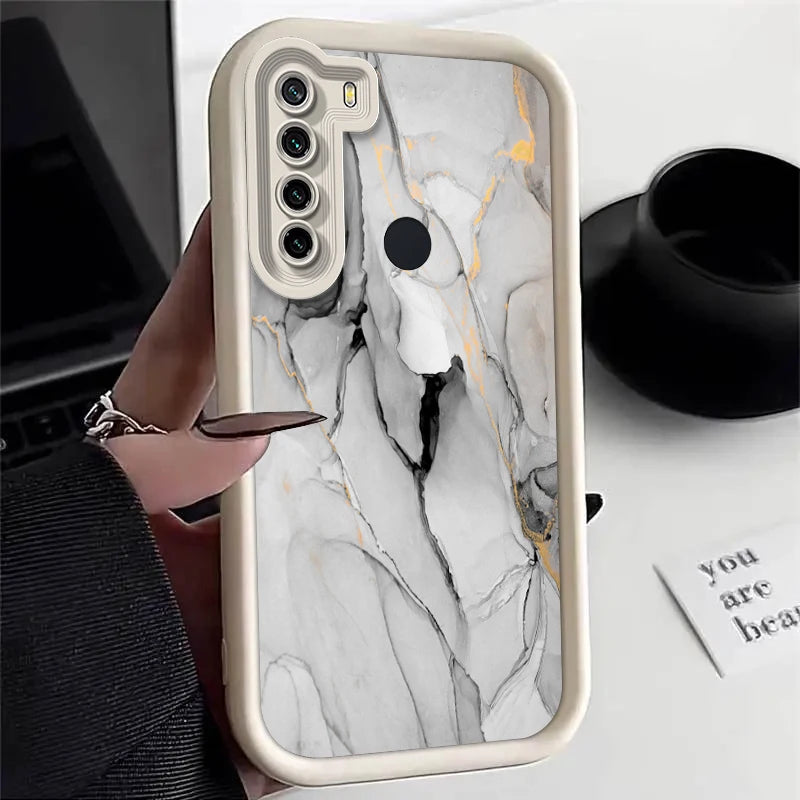 note8pro Marble Silicone Phone Case On For Xiaomi Redmi Note 8 7 9 Pro Max 9s redmi 9 9a 9c 9t note9 note7 Luxury Cover