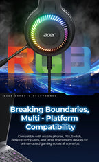 RGB Cool Lighting Wired Earphones Low Latency Headphones with Mic Breathable Comfortable Earbuds Surround Sound Effects for Game