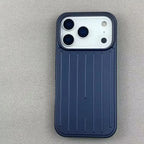 Stripe Luggage Phone case Aluminum Alloy For iPhone 18 Promax 17 16 Pro Max Plus 15 14 pro Matte Shockproof Hard PC Phone Case