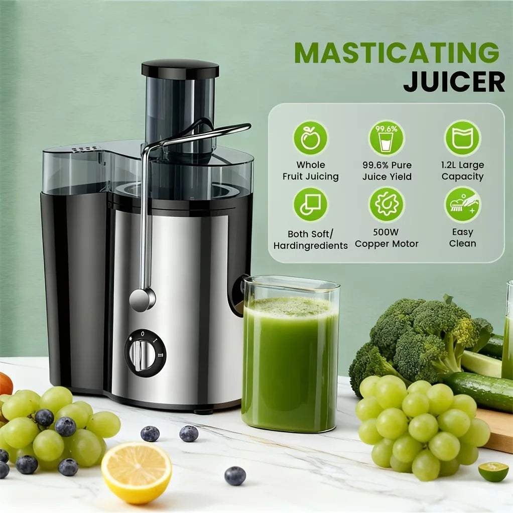 Multi Functional Juicer, Juicer, Suitable for Vegetables and Fruits - Wide Inlet for Easy Juice Extraction,3-Speed Setting, Easy to Clean, BPA Free, High Juice Yield, Fast Juicing Speed, Ideal Choice for Healthy Living and de
