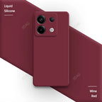 Original Square Liquid Silicone Phone Case for Xiaomi Poco X6 PocoX6 Pro 5G Lens Protection Soft Couples Cover Thin Fundas Coque
