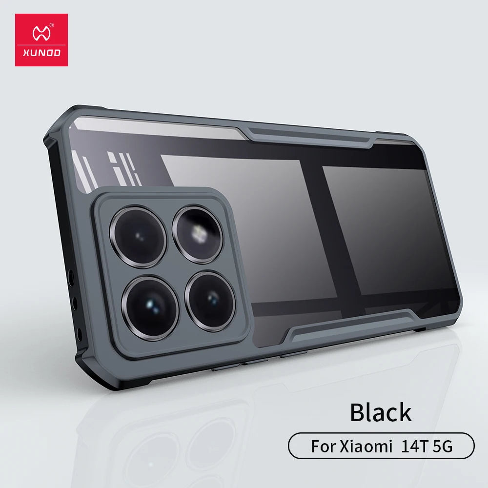 Xundd for Xiaomi 14 Phone Case, Lightweight Drop-Proof Case, Lens Protection, Airbag Drop Protection, Xiaomi 14 Pro, Xiaomi 14 U