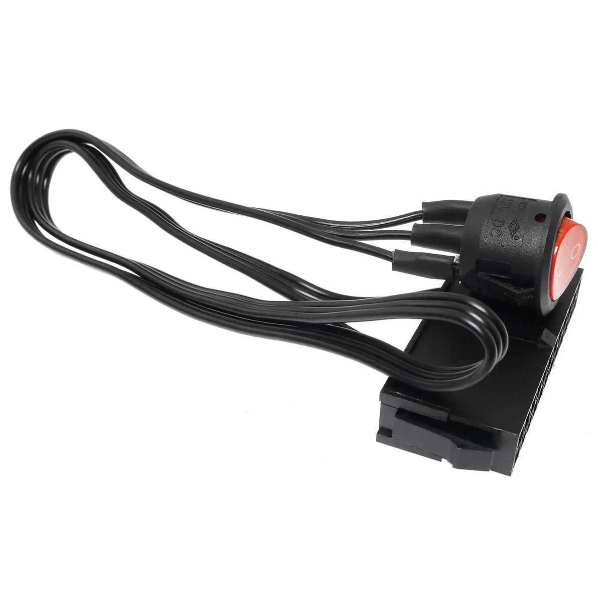54cm Cable Copper Tin Wire 24-Pin Female ATX PSU PC Power Supply Starter Tester Start Up Jumper with ON/OFF Switch