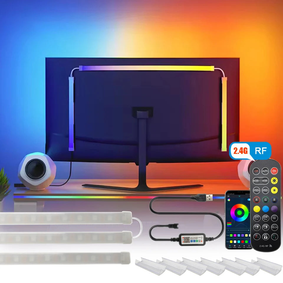 USB LED Strip Lights for PC Monitor | Music Sync, App Control, Gaming Atmosphere