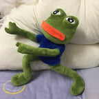 45cm Animal Sad Frog Plush Toy Soft Stuffed Pillow Magic Expression Pepe The Sad Frog Plush Doll Birthday GIfts For Girls Boys