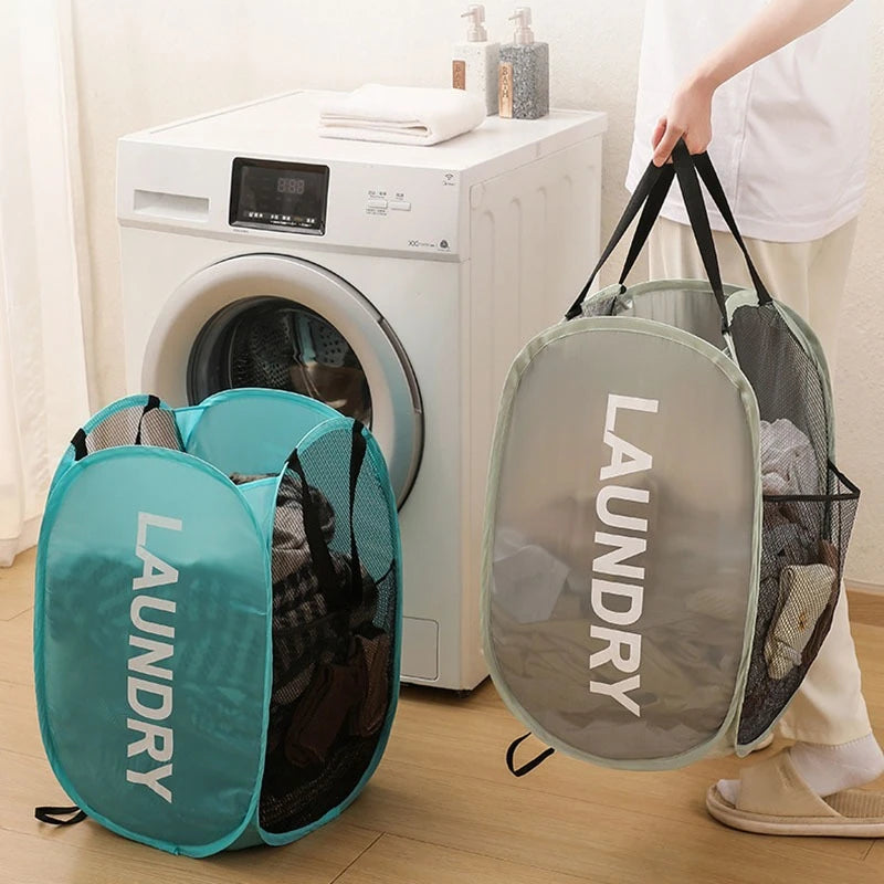 Extra Large Foldable Laundry Hamper Basket - Thickened Wear-resistant Storage Organizer for Bathroom, Dormitory, Closet,Portable