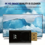 4K DisplayPort to HDMI-Compatible Adapter DP Male to Female HDMI-Compatible Converter 1080P Video for PC HDTV Laptop