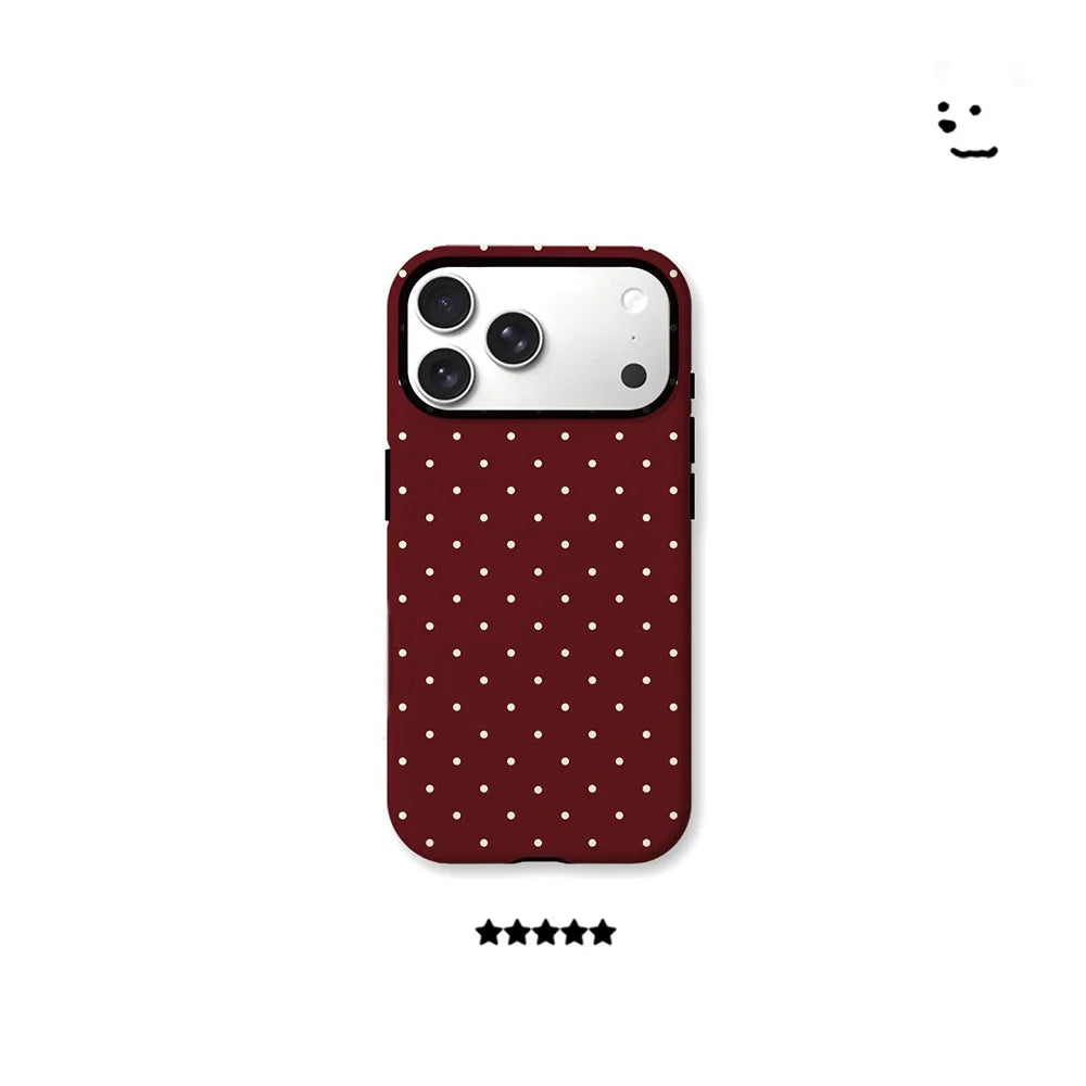 New Wave Point Fashion Phone Case for iPhone 17 16 15 14 13 12 11 X XS XR XSMAX 7 8 Air Pro Max Plus Luxury Double-layer Cover