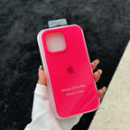 Luxury Liquid SIilicone Solid Candy Color Phone Case for Apple iPhone 17 Pro 16 15 14 13 18 Pro Max Shockproof Cover with Logo
