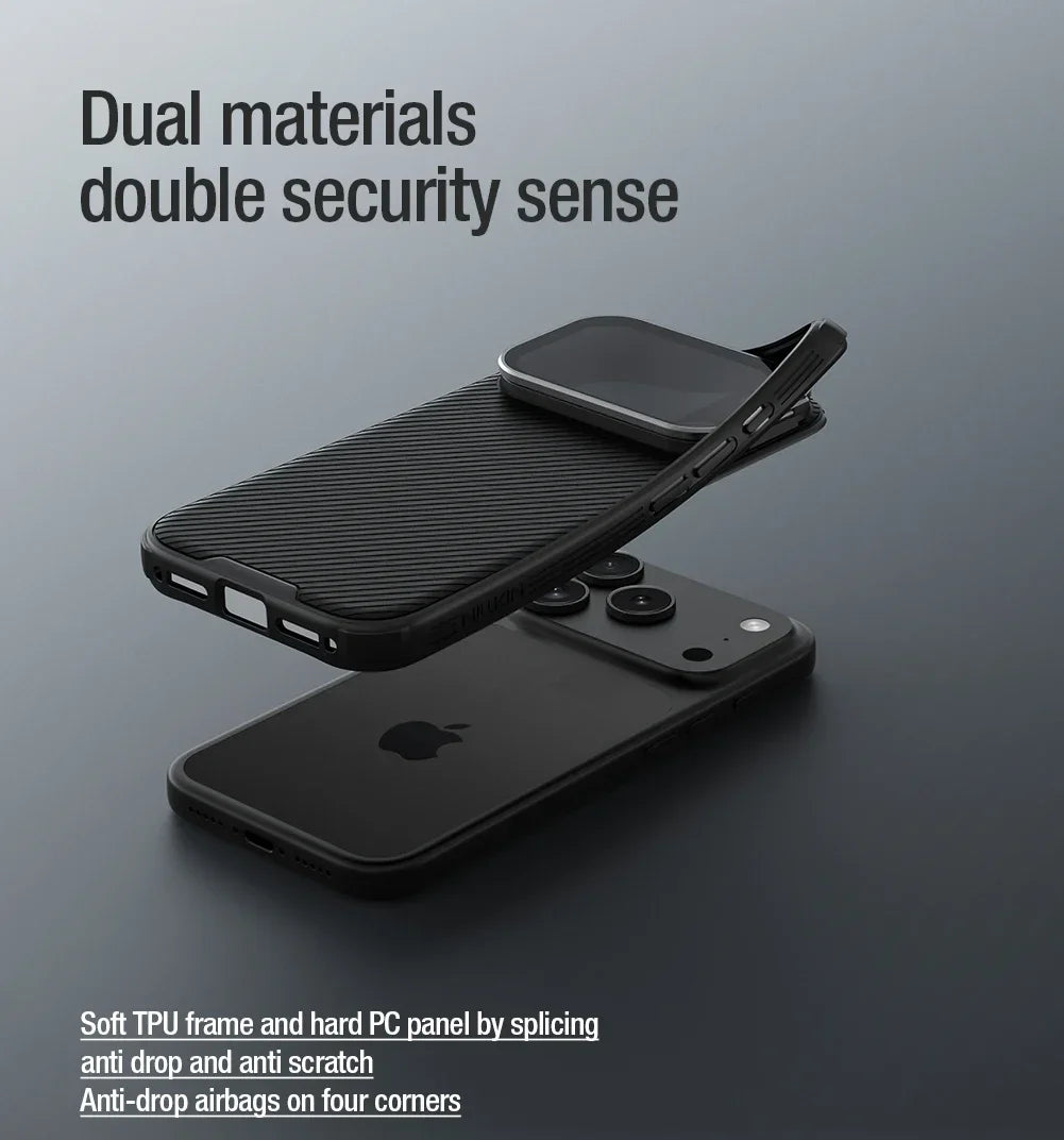 Nillkin for iPhone 18 Pro Max / 17 Pro Max Magnetic Case CamShield Prop Camera Cover Stand Hard PC Protection Back Cover Case