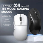 Wireless Mouse Bluetooth 5.4 2.4G Type-C Tri-Mode Rechargeable Gaming Mouse 8000 DPI 1000Hz Lightweight 58g RGB Mouse for PC Laptop Phone Tablet