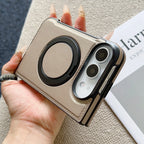 360° Rotating Bracket Magnetic Case For iPhone Duo For Magsafe PU Leather Shockproof Cover Funda