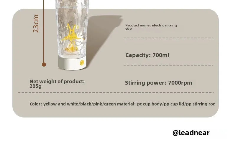 650ml Electric Shaker Bottle Portable Whey Protein Shaker Automatic Stirring Blender Multipurpose Juice Mixer Cups Fitness Work