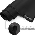 Large Mouse Mat Black And White Mousepad Gaming Mousepads 39.3x19.6in Rubber Keyboard Mats Abstract Desk Pad Office Mouse Pads