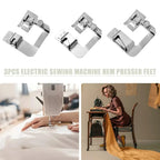 Sewing Hemming Set 1/3Pcs Wide Hem Foot 1Pc Or 3Pcs Narrow Rolled Hem Presser Feet For Brother Singer Low Shank Sewing Machines