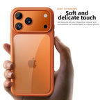 Smart Camera Touch Button Crystal Clear Blackplate Phone Case For iPhone 18 17 Pro Max 18Pro Soft Silicone Edge Shockproof Cover