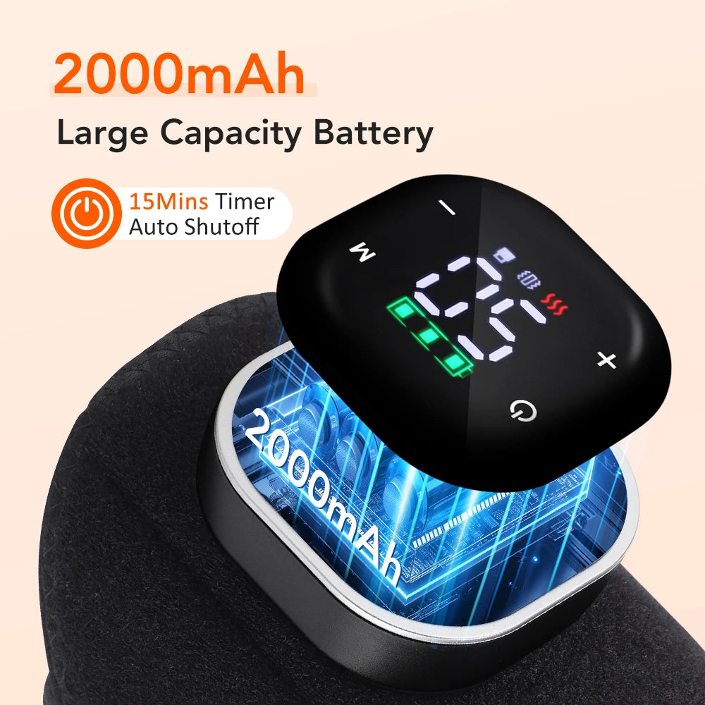 Electric foot and hand massager can vibrate and heat the ankles and ankles, and the bracket joints are portable, which can relax