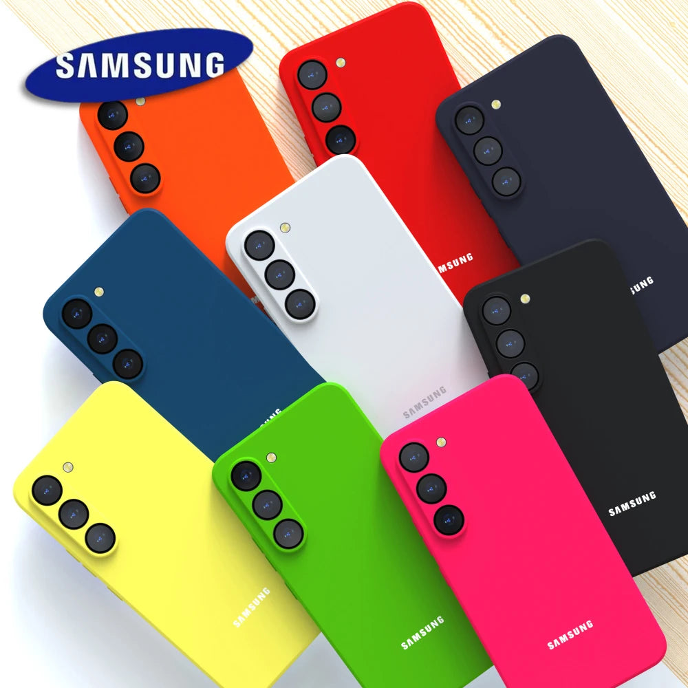 For Samsung Galaxy S26 S25 S24 S23 S22 Plus FE Ultra A56 A55 A54 A17 A16 Silicone Case Shockproof Soft-Touch Back Cover Funda