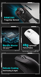 ATK VXE Dragonfly R1 Pro MAX Esports Wireless Gaming Mouse Rechargeable PAW3395 R1 Pro  Lightweight Custom FPS Mouse For CSGO