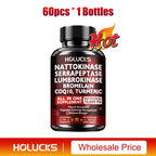 Nattokinase Supplement, Supports Blood Flow, Heart Health, & Healthy Circulation, Digestive Aid, Boosts Cellular Energy