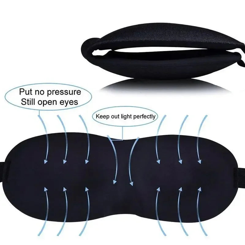3D Sleep Mask Eye Mask for Travel Yoga Nap Lightweight Breathable Eye Cover Night Sleep Block Out Light Eyepatch for Women Men