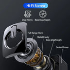 USB Wired PC Speakers | HIFI Stereo Sound, Built-in Mic, LED Light for Desktop
