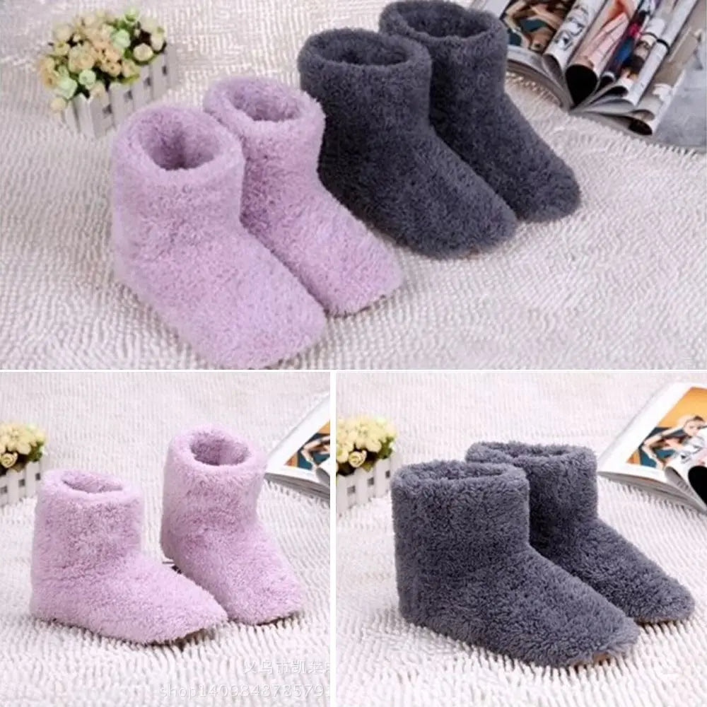 Gift Comfortable Washable USB Charging Electric Heated Shoes Warm Foot Winter Warming Slipper Foot Warmer Shoes