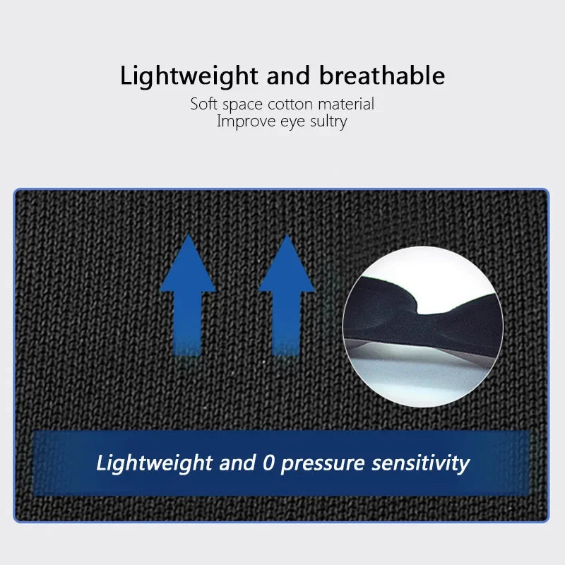 3D Sleep Mask Eye Mask for Travel Yoga Nap Lightweight Breathable Eye Cover Night Sleep Block Out Light Eyepatch for Women Men