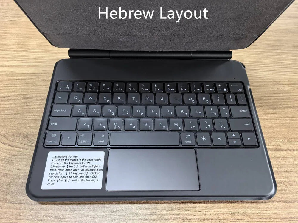 Magic Keyboard Folio For Xiaomi Pad 7 2024 Mi Pad 7 8 Pro 11.2' Tablet Smart Case For Xiaomi Pad 8 Spanish German Keyboard Cover