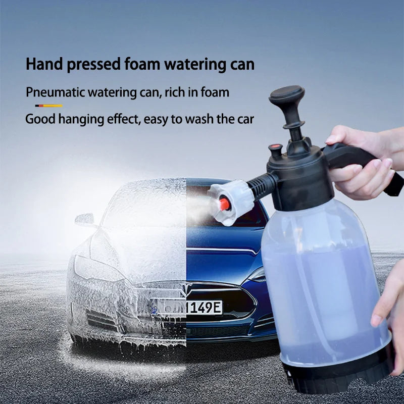Car Washing Spray Pot Foam Spray Pot 2L Spray Type with Pressure Relief Valve for Household Car Spray Hand Pressure Spray Pot