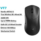 Rapoo VT7 MAX /VT7 Wireless Gaming Mouse True 8K Wireless Polling Rate 53g Lightweight Up to 750Hr Battery Life