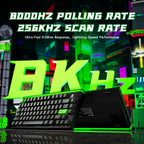 ATTACK SHARK R85 HE Wired 75% Hall Effect Rapid Trigger Mechanical RGB Gaming Keyboard with 8K Polling,0.05mm RT Accuracy