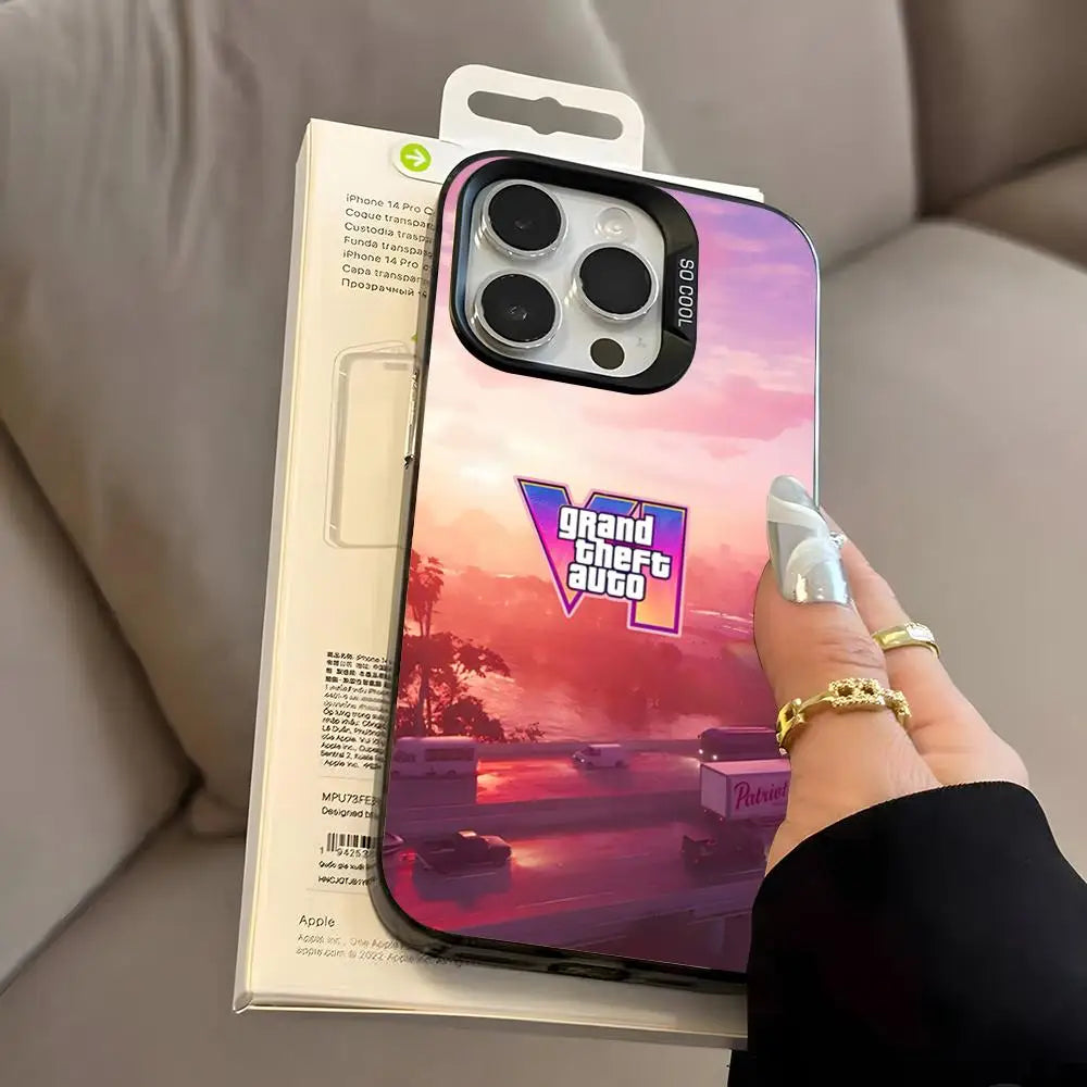 G-GT-TA6 2026 Phone Case For IPhone 17 Pro Max 16 Pro Max 15 14 13 11 12 Mini Xs X Xr 7 8 Plus Se Color Silver Cover