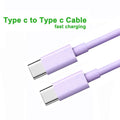PD 60W USB C to USB Type C Cable Fast Charge Data Cable For Iphone 15 15Pro Huawei Samsung Xiaomi Data Line Black White 1M 2M 3M
