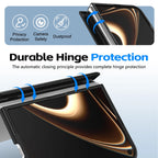 For Apple iPhone Duo Case With Stylus Pen Holder Stylus Screen Protector Camera Stand Wristband Hinge Protection Phone Cover