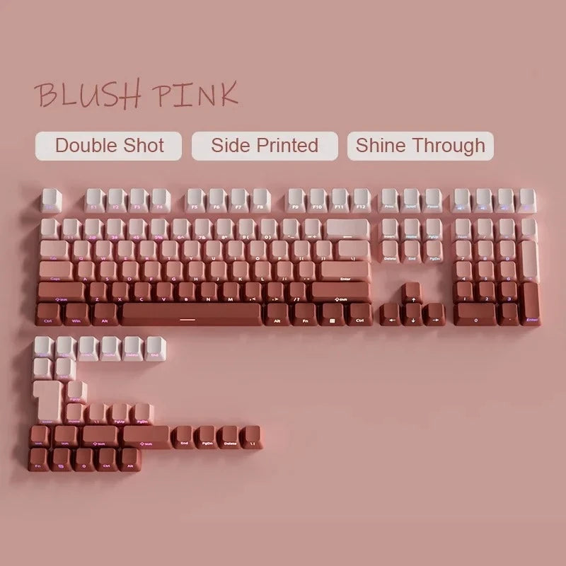 2026 Original Daylight Keycaps PTB Translucent, Side-engraved Oem 135 Keys, Customized To Fit 60/84/98/108 Mechanical Keyboards.