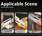 2026 New Paring Knife Ergonomic Wood Handle Knife Stainless Steel Vegetable Peeler with Wooden Handle 2-in-1 Fruit Potato Peeler
