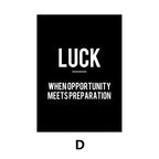 Simple Black White Inspirational Quotes Canvas Art Poster Prints Modern Motivational Wall Decorative Picture for Home Office