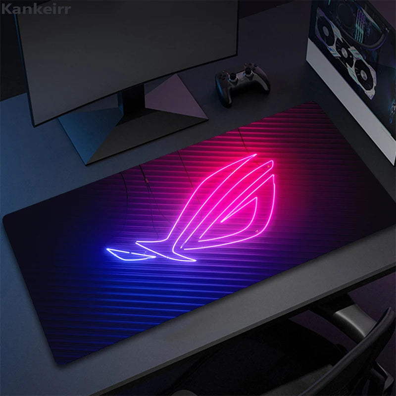 Asus Rog Black Mause Pad Anime Mouse Mats Gaming Computer Desk Mat Mouse Carpet Pc Accessories Gamer Mouse Pad Speed Rubber Mat