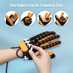 Left & Right Rehabilitation Robot Gloves Hand Massage Device for Stroke Hemiplegia Hand Function Recovery Finger Workout Trainer