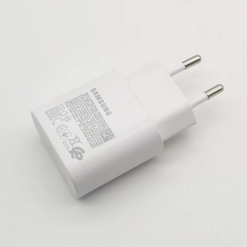 Samsung 25W PD Super Fast Charger Power Adapter Type C Cable For Galaxy Z Flip Fold 6 5 4 3 2 S20 S21 S22 S23 S24 Note 20 Ultra