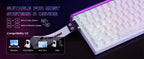 ATTACK SHARK R85 HE Wired 75% Hall Effect Rapid Trigger Mechanical RGB Gaming Keyboard with 8K Polling,0.05mm RT Accuracy