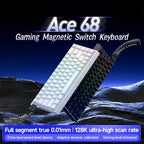 MCHOSE ACE 68 Magnetic Switch Gaming Keyboard Hall Effect Rapid Trigger Programmable RGB 8K Hz DKS/MT/TGL/RS/SOCD Keyboard ﻿