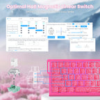 ATTACK SHARK X68HE X68PRO HE Magnetic Axis Gaming Keyboard Wired 8K Return Rate 5000mAh Battery Web Driver PBT Keycaps Esports