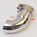 1PC Universal Auto Exhaust Pipe Suppressor Stainless Steel Outlet Elbow Connection Pipe for Automotive Accessory