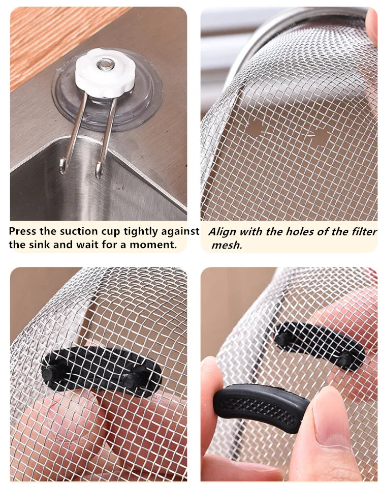 Kitchen Sink Drain Basket Stainless Steel Triangle Food Vegetables Peel Egg Filter Storage Organizer Kitchen Shelf Rack Drainier