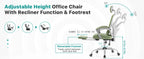 JHK Ergonomic Reclining High Back Mesh Living Room Rocking Gaming Chair Computer Desk Swivel Rolling  Lumbar Support Pillow