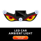 Cool DEMON EYE Ambient Light Solar Powered Breathing Neon Light Car Decoration Rear Windshield Atmosphere Lights Car Accessories